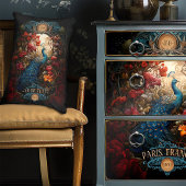 リーガルヴィンテージビクトリアン孔雀 アクセントクッション