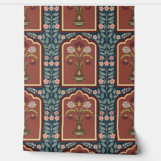 リーガル伝統開花-ヴィンテージフローラルパターン 壁紙