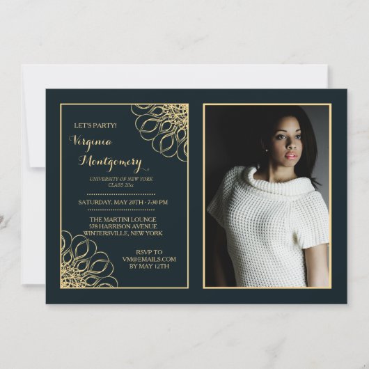 リーガル大学院フォト招待状 招待状 (正面)