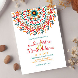 リーガル威厳のあるフェスティバルエレガンスマンダラ結婚ズ 招待状