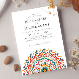 リーガル威厳のあるフェスティバルエレガンスマンダラ結婚ズ 招待状