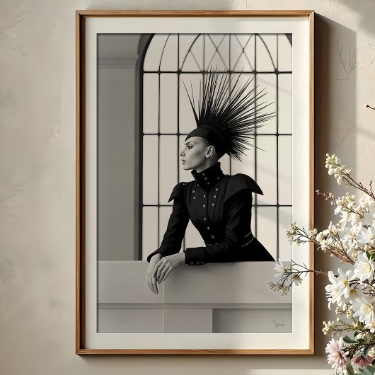 リーガル注視点：前衛モノクロファッション ポスター