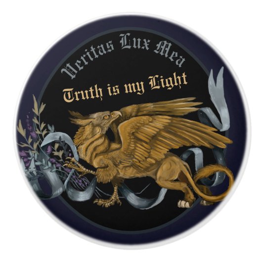 リーガル金ゴールドグリフィン セラミックノブ (正面)