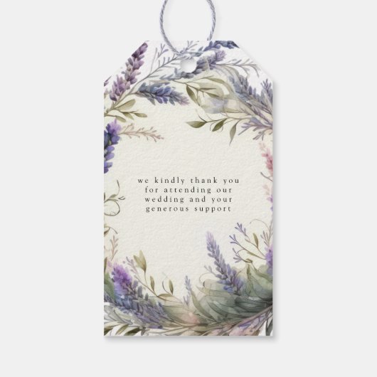 リーガル金ゴールドラベ結婚ンダーの感謝のギフトラベル ギフトタグ (裏面)