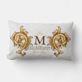 リーガル金ゴールドリーフローレルファミリー名 ランバークッション