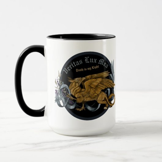 リーガル金ゴールド&シルバーグリフィン マグカップ (左)