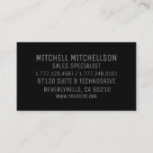 リーガル·ライオン2世 名刺 (裏面)