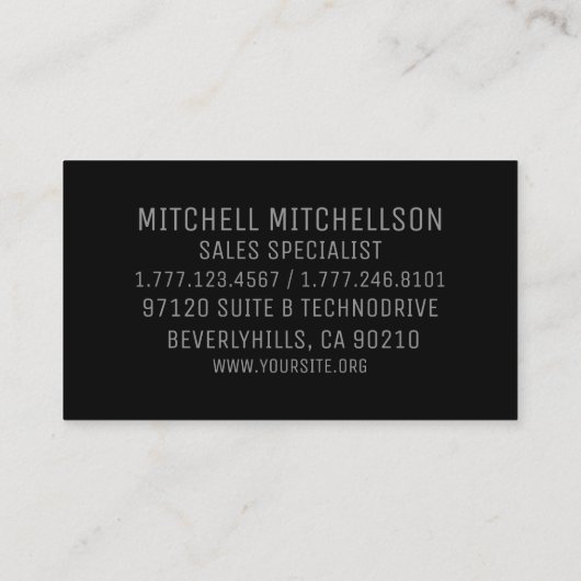 リーガル·ライオン2世 名刺 (裏面)