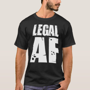 リーガルAF 21歳おもしろいの誕生日お祝いパーティー Tシャツ
