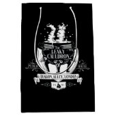 リーキー・コールドロン™ ショップ グラフィック ミディアムペーパーバッグ (正面)