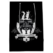 リーキー・コールドロン™ ショップ グラフィック ミディアムペーパーバッグ (裏面)