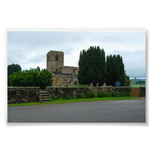 リークノースヨークシャー伝統聖メアリー教会 フォトプリント            (正面)