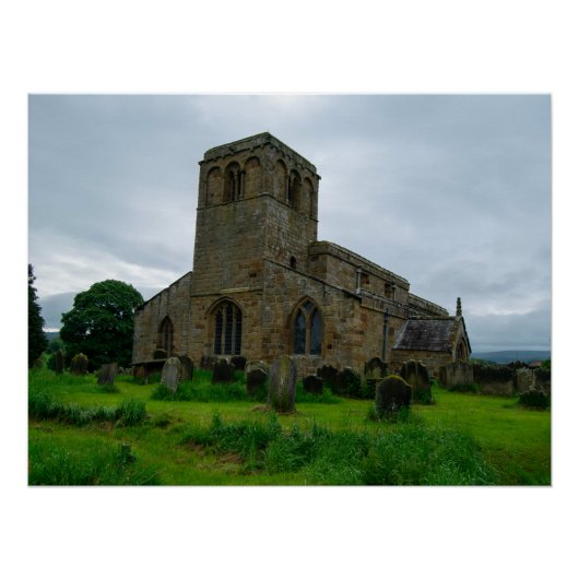 リークノースヨークシャー伝統聖メアリー教会 ポスター (正面)