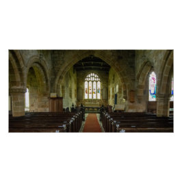 リークノースヨークシャー伝統聖メアリー教会 ポスター