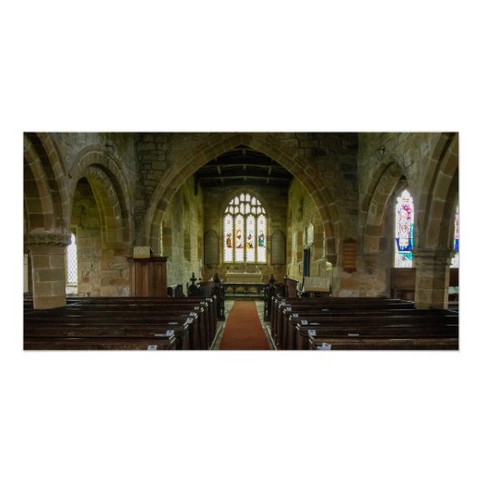 リークノースヨークシャー伝統聖メアリー教会 ポスター (正面)