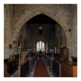 リークノースヨークシャー伝統聖メアリー教会 ポスター