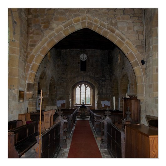 リークノースヨークシャー伝統聖メアリー教会 ポスター (正面)