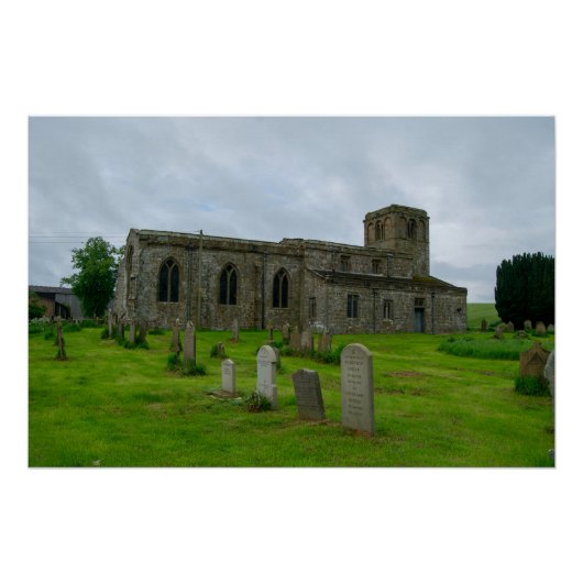 リークノースヨークシャー伝統聖メアリー教会 ポスター (正面)