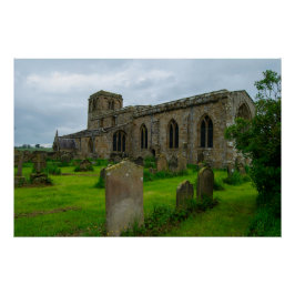 リークノースヨークシャー伝統聖メアリー教会 ポスター