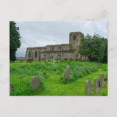 リークノースヨークシャー伝統聖メアリー教会 ポストカード (正面)