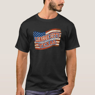 リーグシティナショナルテキサス州デイヴィンテージアメリカンFl Tシャツ