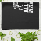 リーグチャンピオンファンタジーサッカーヤギのギフト キッチンタオル (折り畳み)