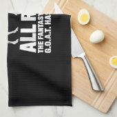 リーグチャンピオンファンタジーサッカーヤギのギフト キッチンタオル (四つ折り)