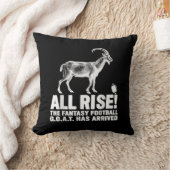 リーグチャンピオンファンタジーサッカーヤギのギフト クッション (ブランケット)