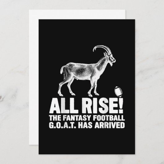 リーグチャンピオンファンタジーサッカーヤギのギフト シーズンカード (正面/裏面)