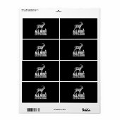 リーグチャンピオンファンタジーサッカーヤギのギフト ラベル (フルシート)