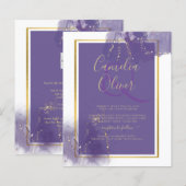 リーグパープル金ゴールド結婚ラベンダーアルコールインキ (正面/裏面)