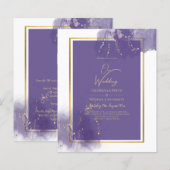 リーグパープル金ゴールド結婚ラベンダーアルコールインキ (正面/裏面)