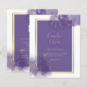 リーグパープル金ゴールド結婚ラベンダーアルコールインキ (正面/裏面)