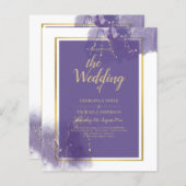 リーグパープル金ゴールド結婚ラベンダーアルコールインキ (正面/裏面)