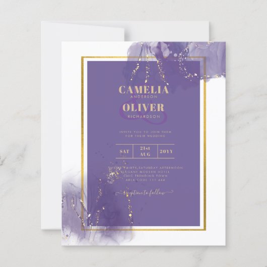 リーグパープル金ゴールド結婚ラベンダーアルコールインキ (正面)