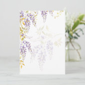 リーグパープル金ゴールド藤テンプレート 招待状 (スタンド正面)