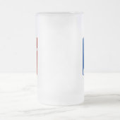 リーグロゴのスタイル フロストグラスビールジョッキ (中央)