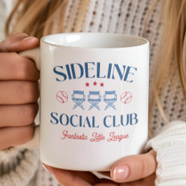 リーグ名入りベースボール ベースライン ソーシャルクラブ コーヒーマグカップ