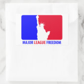 リーグ専攻のの自由 長方形シール (バッグ)