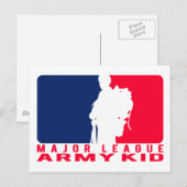 リーグ専攻の軍キッド ポストカード (正面/裏面)
