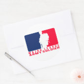 リーグ専攻の軍兵士 ラウンドシール (封筒)