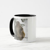 リーサスマカク属猿(Macacaのmulatta)のモデル マグカップ (正面左)