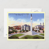 リーサークルニューオーリンズ，ルイジアナ州ヴィンテージ ポストカード (正面/裏面)