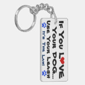 リーシュキーチェーンを使う キーホルダー (正面左)