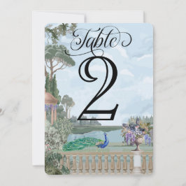 リージェンエレガントシー時代庭園の結婚式テーブル番号