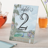 リージェンエレガントシー時代庭園の結婚式テーブル番号 台座サイン (インサイチュ)