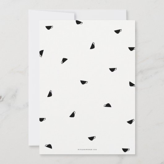 リージェンシーアフタヌーンティーブライダル/ウェディングシャワー 招待状 (裏面)