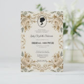 リージェンシーエラゴールデンブリッジトンブライダルシャワーインバート 招待状 (スタンド正面)