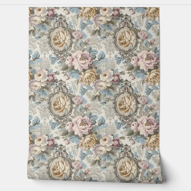 リージェンシーエラビクトリアンーイングランドパターン 壁紙 (ほどく)