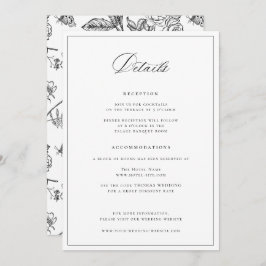 リージェンシーエラブラック結婚ズ詳細カード 招待状